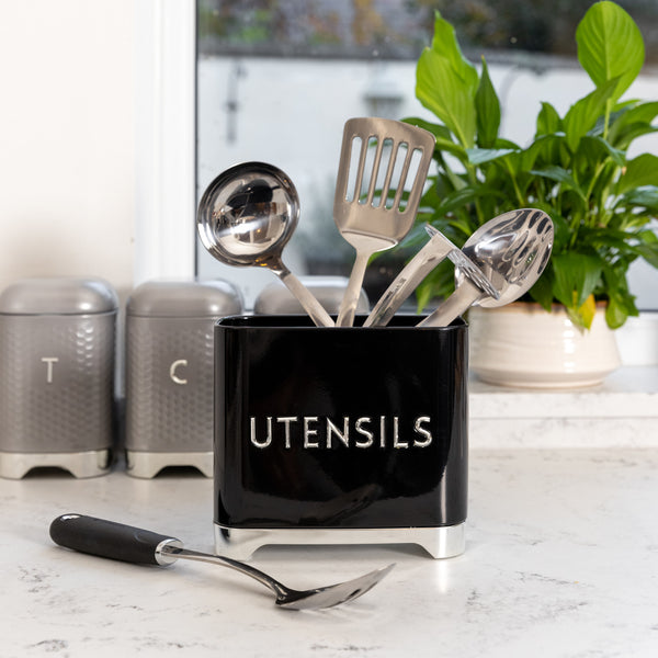 Lovello Black Utensil Tin image 6