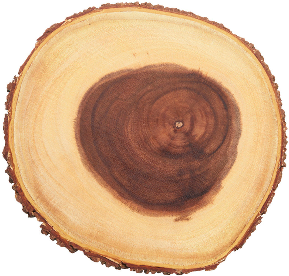 3pc Wooden Serving Board Set with Small, Medium and Large Acacia Wood Round Serving Boards