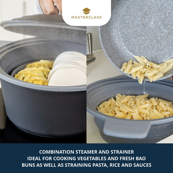 MasterClass Silicone Steam & Strain Colander image 5