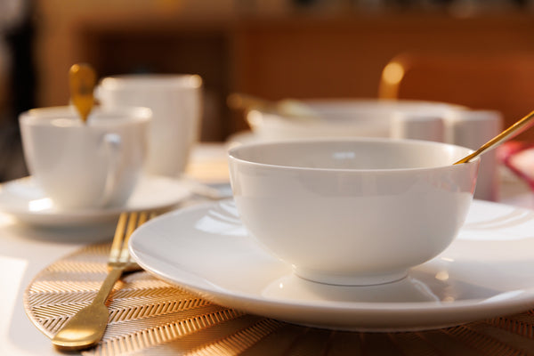 Mikasa Chalk Porcelain Cereal Bowls, Set of 4, 14cm, White image 2