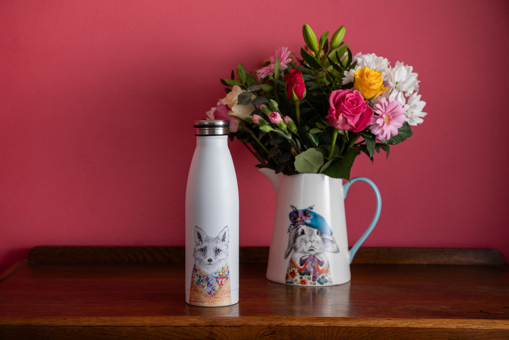 Mikasa Tipperleyhill Fox Stainless Steel Water Bottle, 500 ML