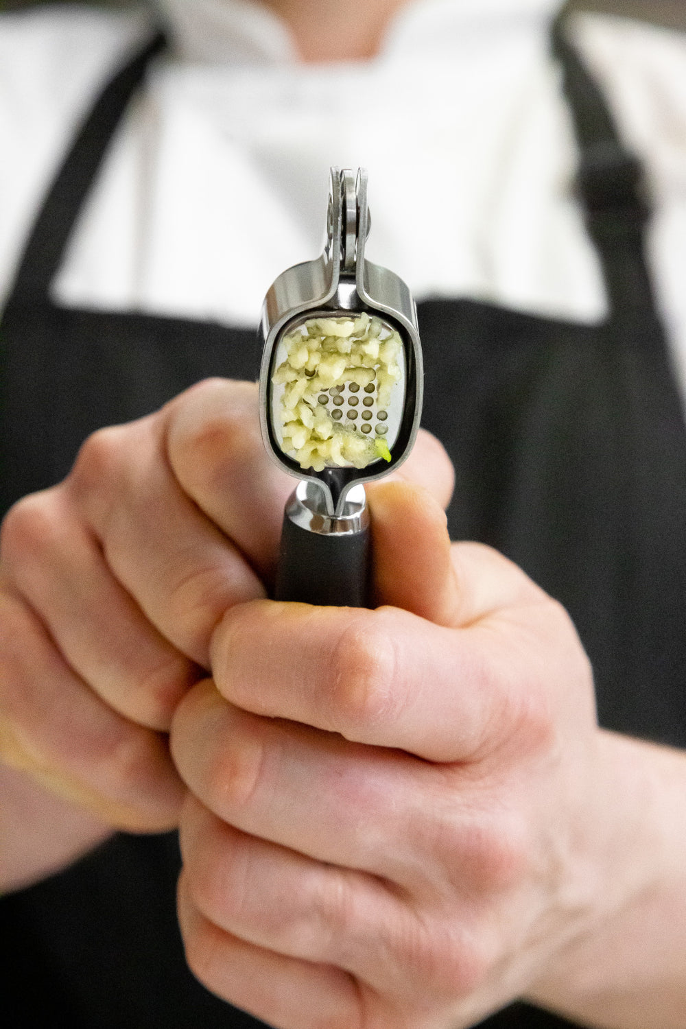 MasterClass Soft Grip Stainless Steel Garlic Press