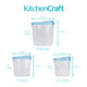 KitchenCraft BPA-Free Plastic Dry Food Storage Containers with Clip Lids, 3-Piece Set