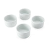 Mikasa Chalk Porcelain Ramekins, Set of 4, 9.5cm, White image 3