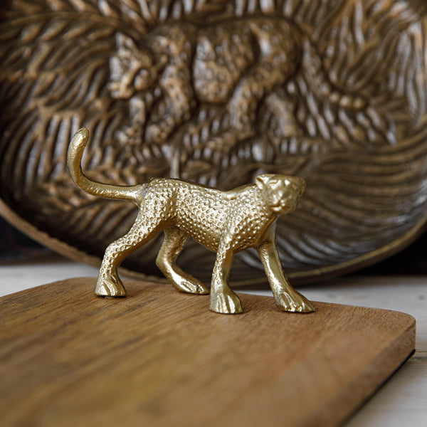 Artesà Mango Wood Rectangular Serving Platter with Leopard Handles image 3