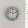 Living Nostalgia Vintage Blue Wall Clock image 5