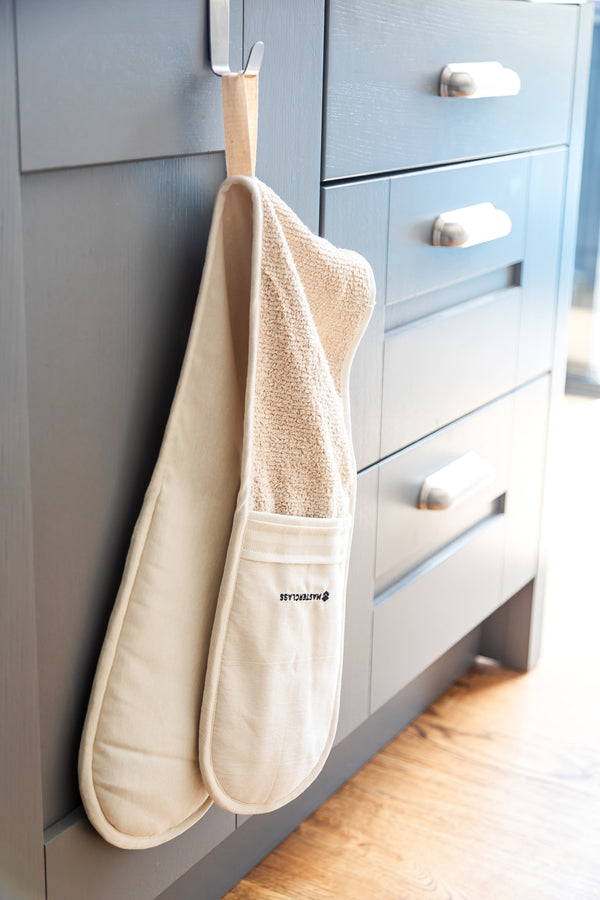 MasterClass Deluxe Professional Double Oven Glove - Cream image 5