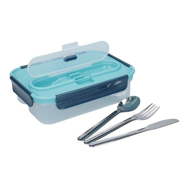 BUILT Lunch Box Set - 6L Lunch Bag, 1.05L Lunch Box with Cutlery, 490ml  Food Flask, Perfect Seal 540ml Teal Hydration Bottle