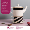 Mikasa Luxe Deco China Tea for One Set, White image 7