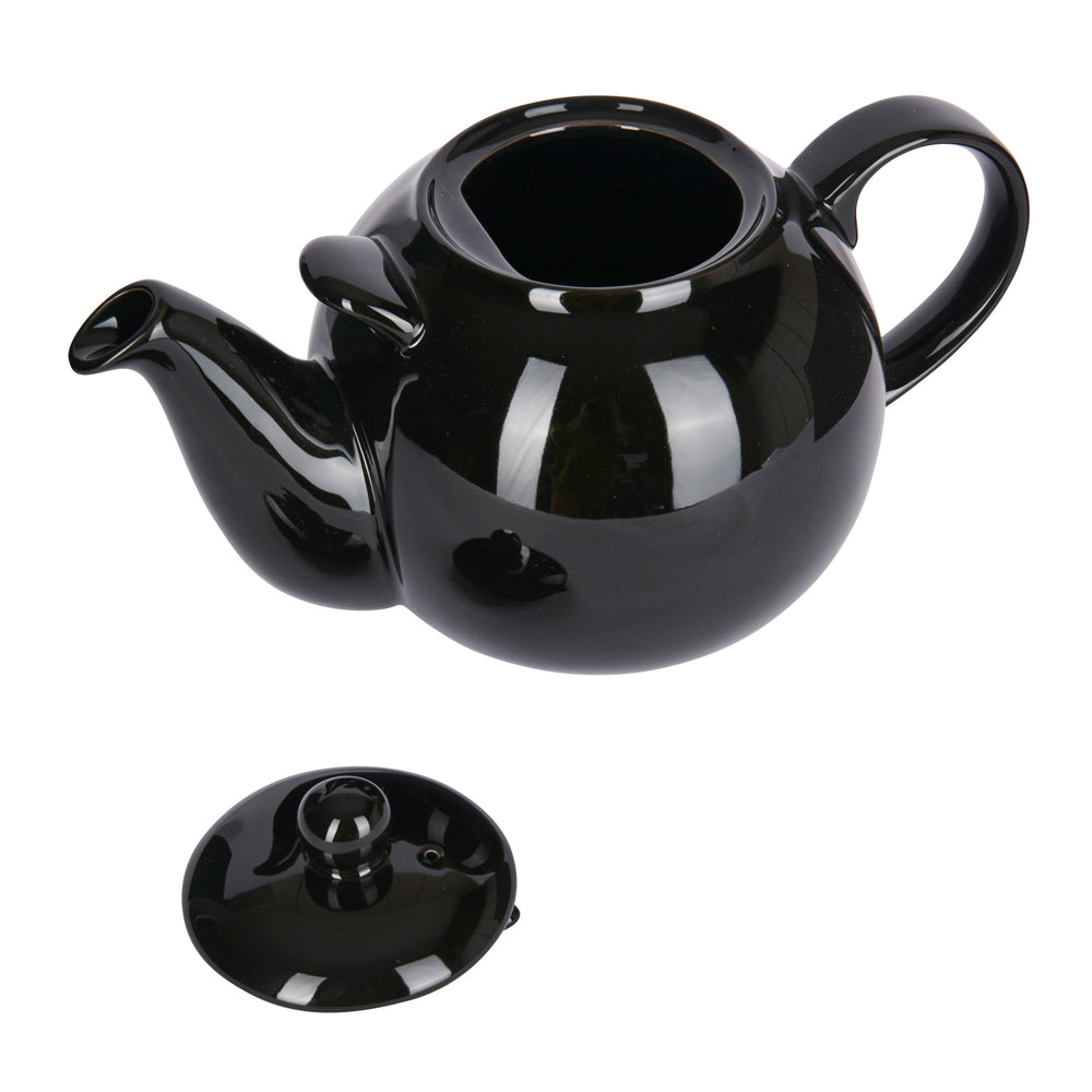 London Pottery Globe 10 Cup Teapot Gloss Black CookServeEnjoy