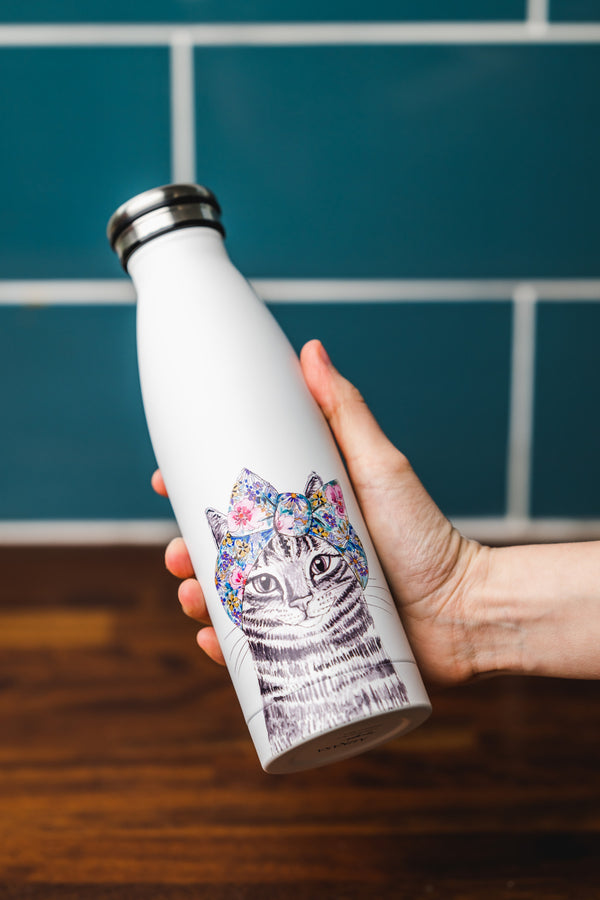 Mikasa Tipperleyhill Cat Double-Walled Stainless Steel Water