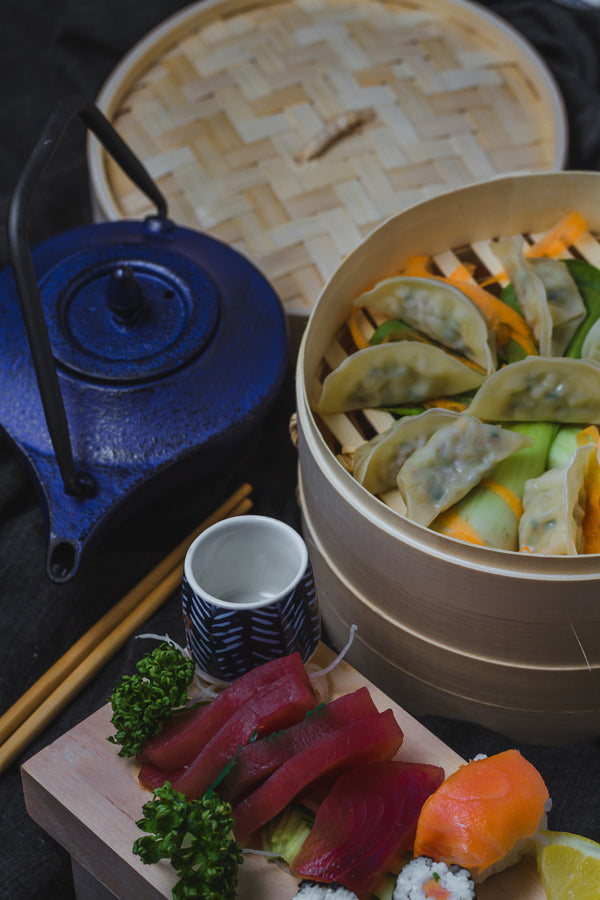 KitchenCraft World of Flavours Oriental Medium Two Tier Bamboo Steamer and Lid image 2