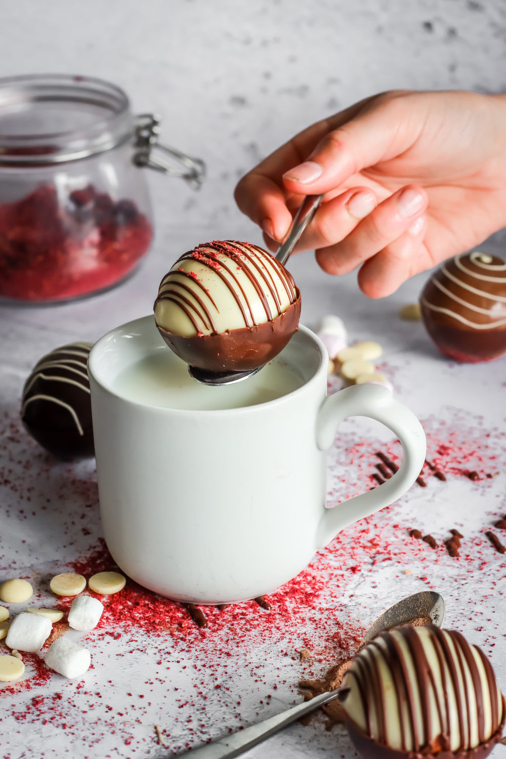 KitchenCraft Silicone Chocolate Bomb Moulds (Makes 6)