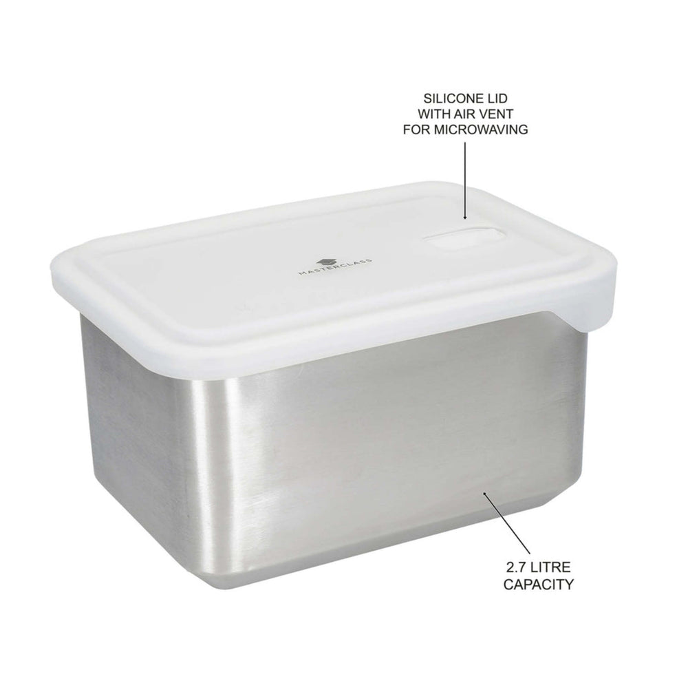 MasterClass All-in-One Stainless Steel Storage Containers, 3 pc set