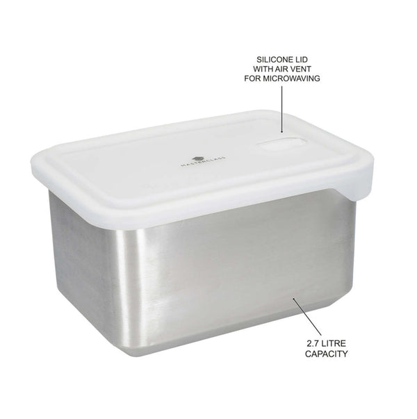 MasterClass All-in-One Stainless Steel Storage Containers, 3 pc set image 5