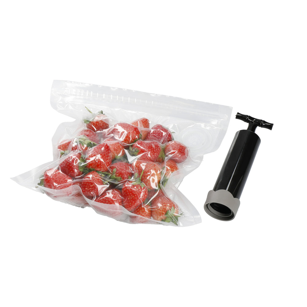 MasterClass Food Vacuum Sealer with 4 Reusable Polyethylene Food Bags, 24 x 24cm