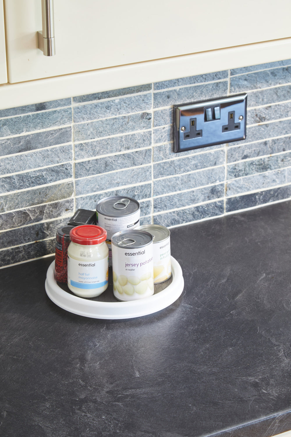 Copco Small White Lazy Susan Food Storage Solution