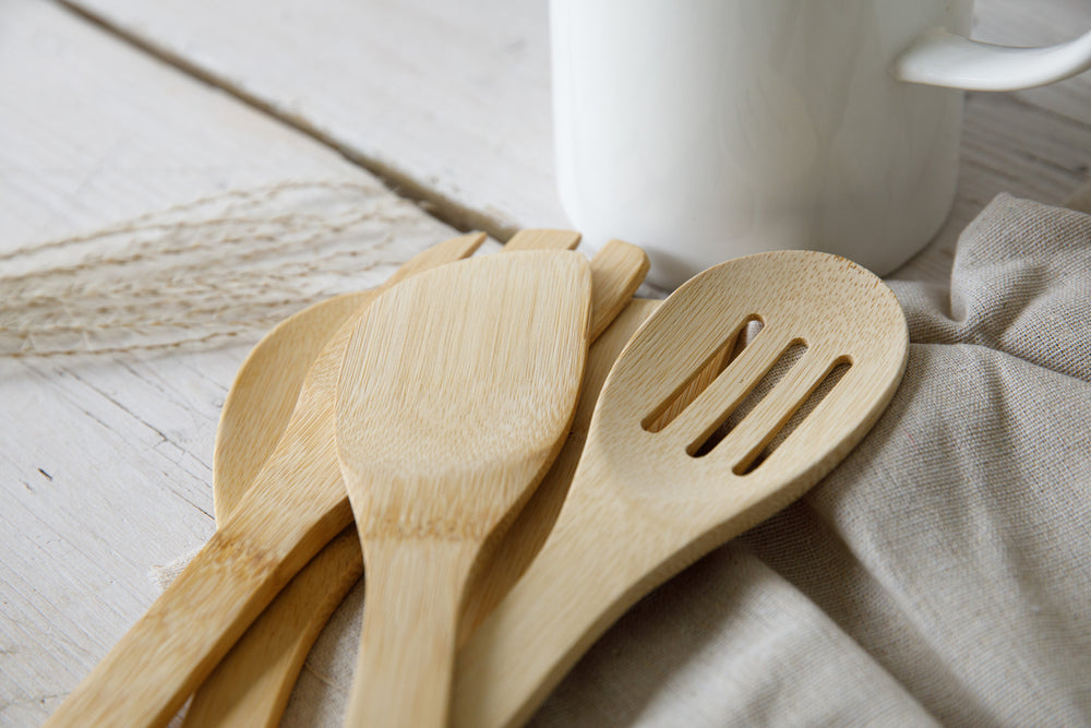 Natural Elements Eco-Friendly 5-Piece Bamboo Kitchen Utensil Set