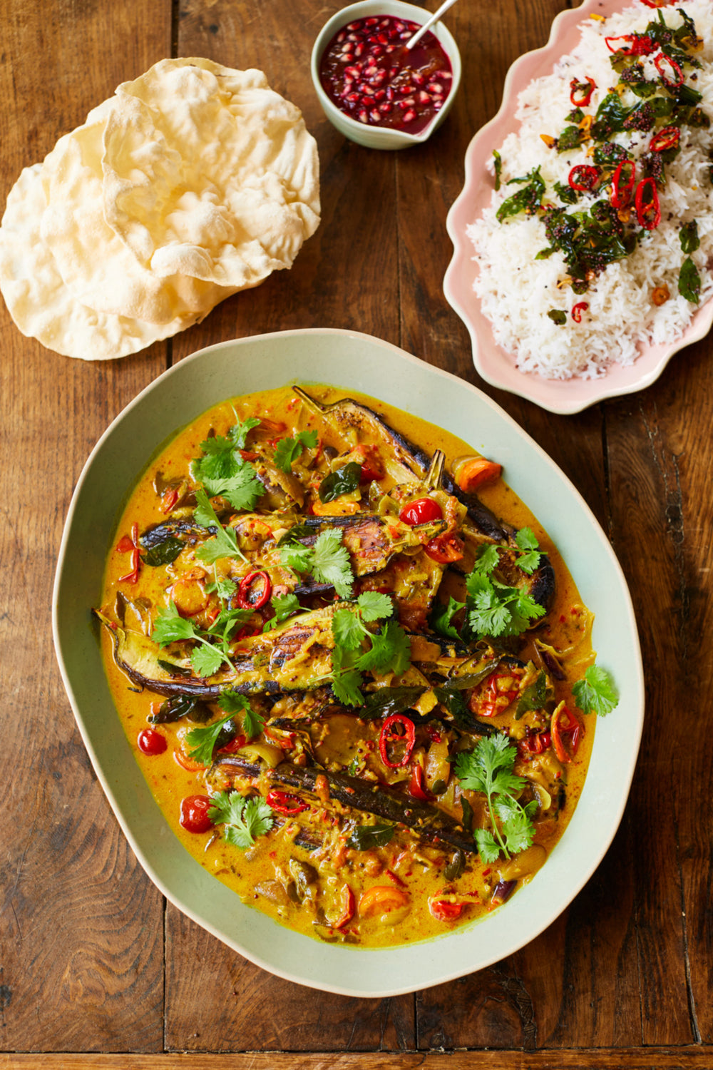 Jamie Oliver Big Love Serving Bowl, Stoneware, Green, 39 x 32cm