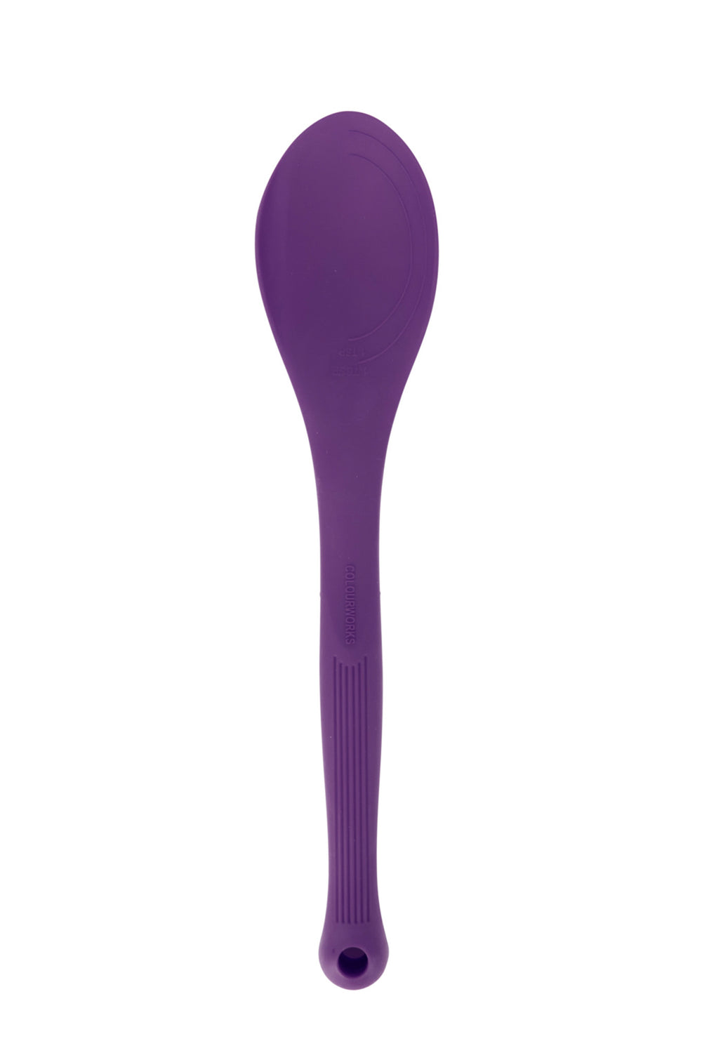 Colourworks Purple Silicone Cooking Spoon with Measurement Markings