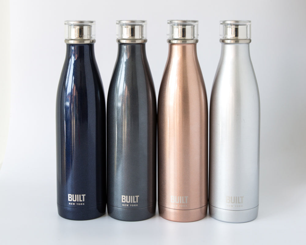 Built 740ml Double Walled Stainless Steel Water Bottle Silver