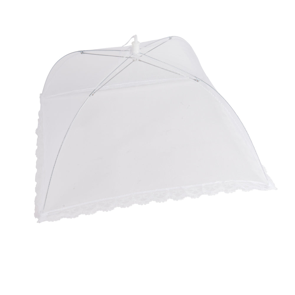 KitchenCraft 40cm White Umbrella Food Cover