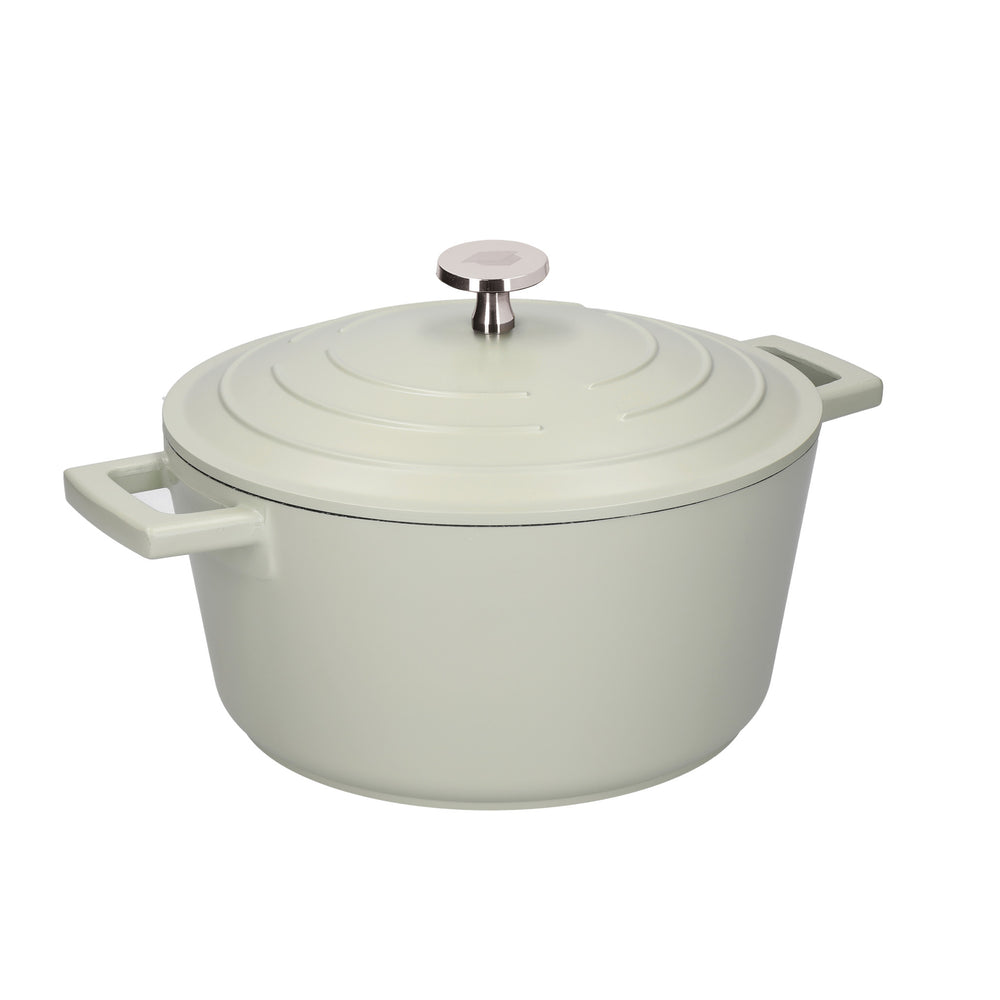 MasterClass Mint Green Cast Aluminium Casserole Dish, 4L