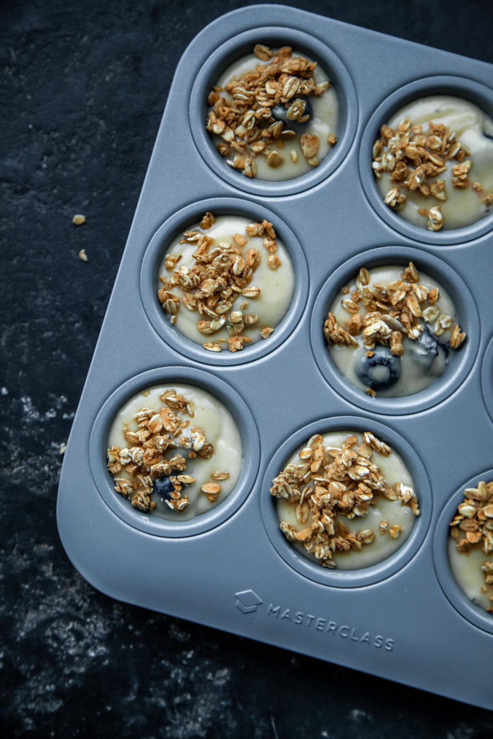 MasterClass Smart Ceramic 5-Piece Stackable Bakeware Set with Chemical-Free Non-Stick