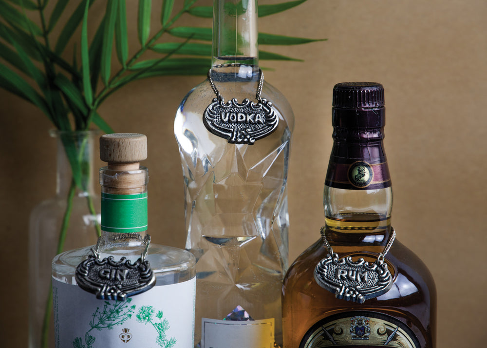 BarCraft Decanter Labels Set in Gift Box