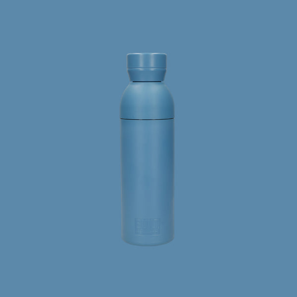 BUILT Planet Bottle, 500ml Recycled Reusable Water Bottle with Leakproof Lid - Blue image 8