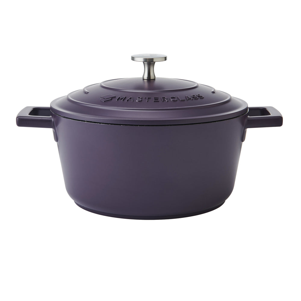 MasterClass Purple Cast Aluminium Casserole Dish, 20cm, 2.5L image 1