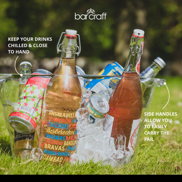 BarCraft Acrylic Large Oval Drinks Pail / Cooler image 10