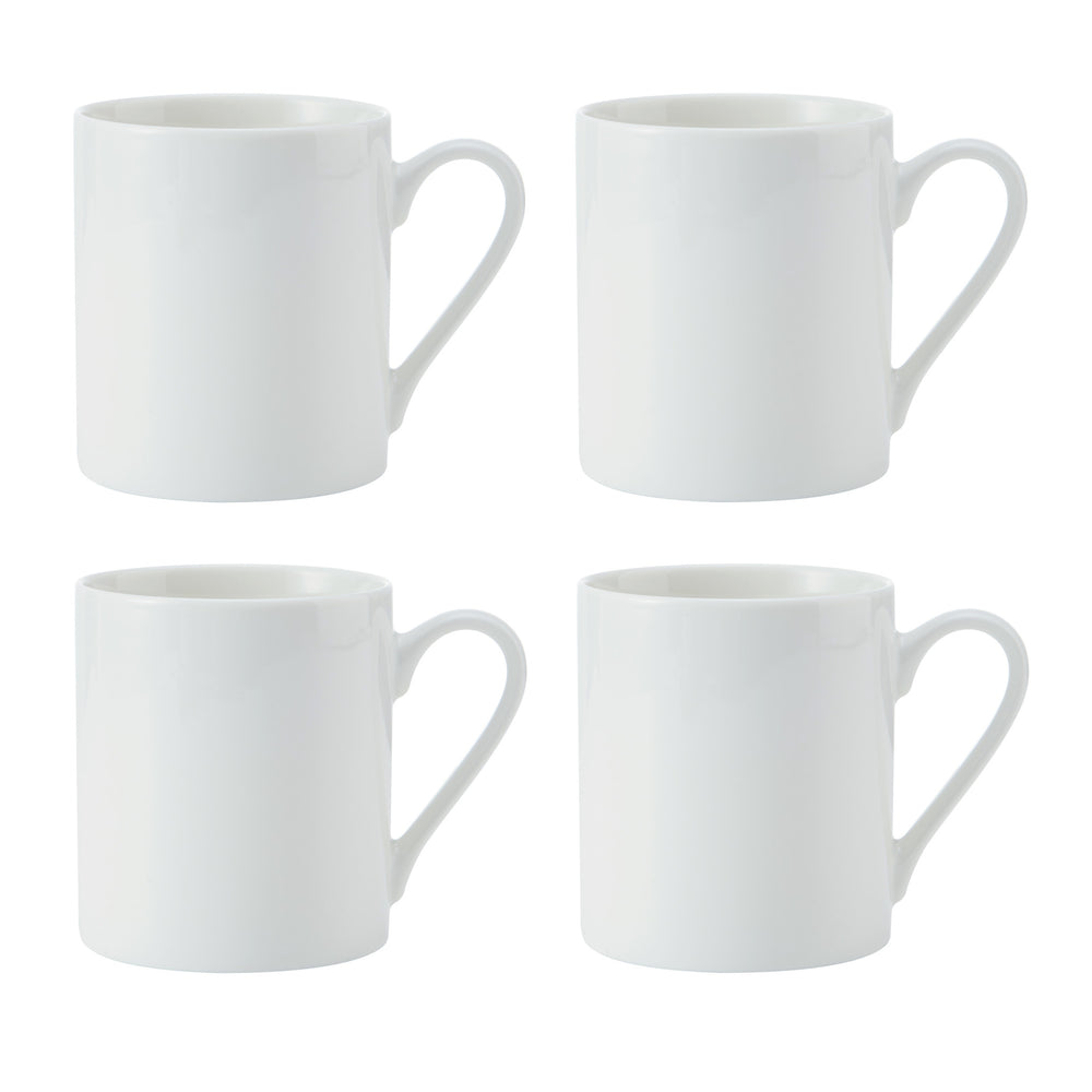 Mikasa Egret China Mugs, Set of 4, 380ml, White image 1