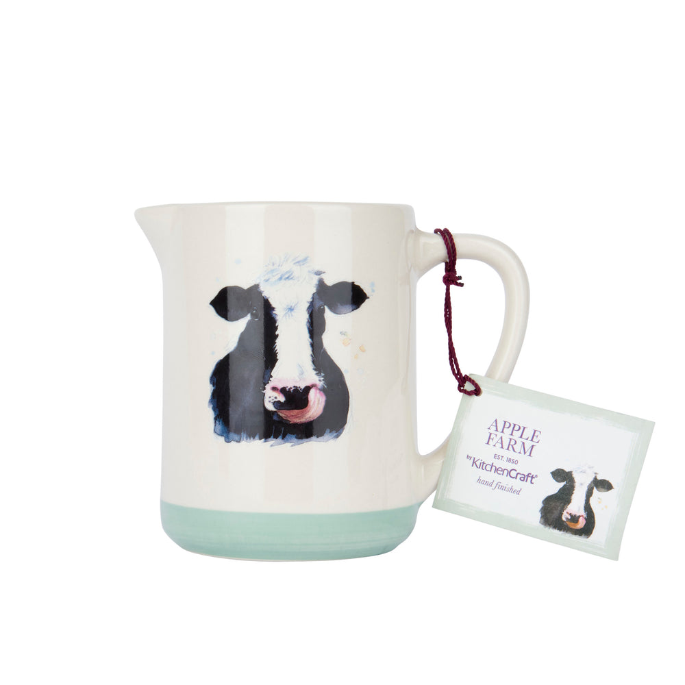 Apple Farm Stoneware Cow Milk Jug