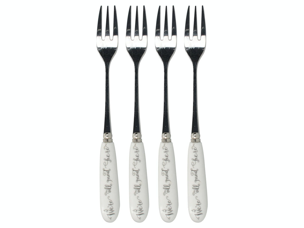 Victoria And Albert Alice In Wonderland Set of 4 Pastry Forks