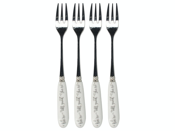 Victoria And Albert Alice In Wonderland Set of 4 Pastry Forks image 3