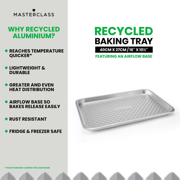 MasterClass Recycled Aluminum Large Baking Tray, 40x27cm image 9