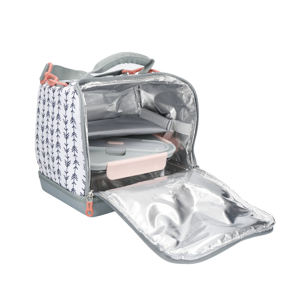 BUILT Bowery 7-Litre Insulated Lunch Bag, Showerproof Polyester with Food-Safe Lining - 'Belle Vie'