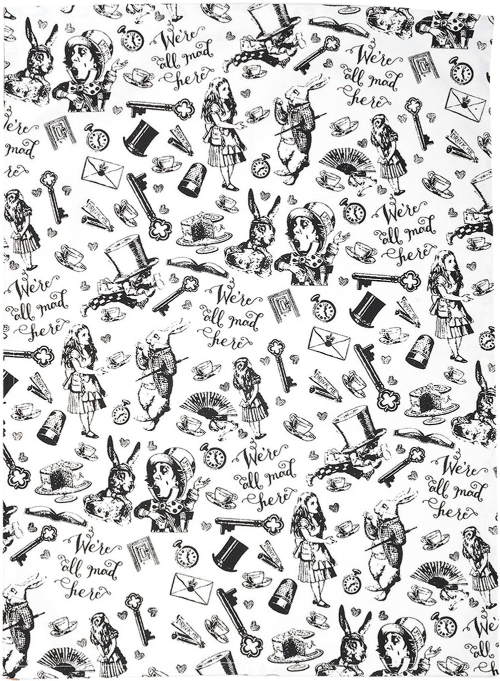 Victoria And Albert Alice In Wonderland Set of 2 Tea Towels