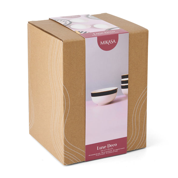 Mikasa Luxe Deco China Cereal Bowls, Set of 4, 14cm image 4