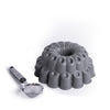 MasterClass 2pc Bakeware Set with Button Cast Aluminium Decorative Cake Pan and Soft Grip Stainless Steel Sieve