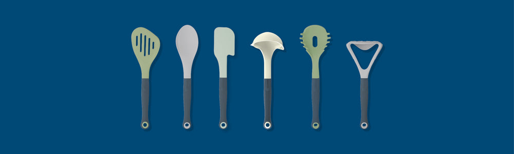 Colourworks Classics Blue Silicone Spatula with Soft Touch Handle