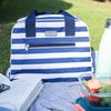 KitchenCraft Lulworth 11.5 Litre Blue Stripe Holdall Style Cool Bag image 9