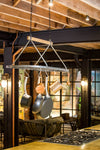 Industrial Kitchen Vintage-Style Ceiling Hanging Pot & Pan Rack image 6