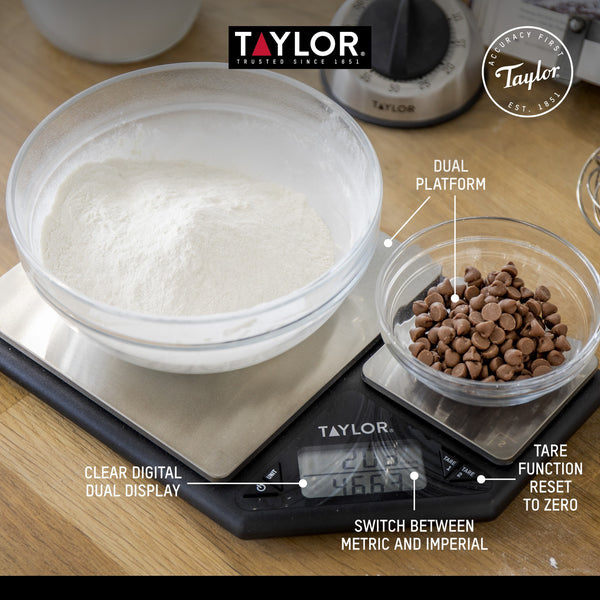 Taylor Pro Dual Platform Digital Dual 5Kg & 500g Kitchen Scale image 10