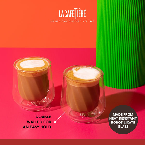 La Cafetière Siena Double-Walled Cortado Glasses, Set of 2, 135ml image 8