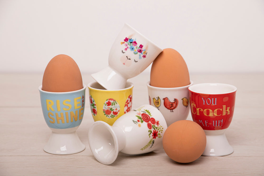 KitchenCraft Flowers Porcelain Egg Cup