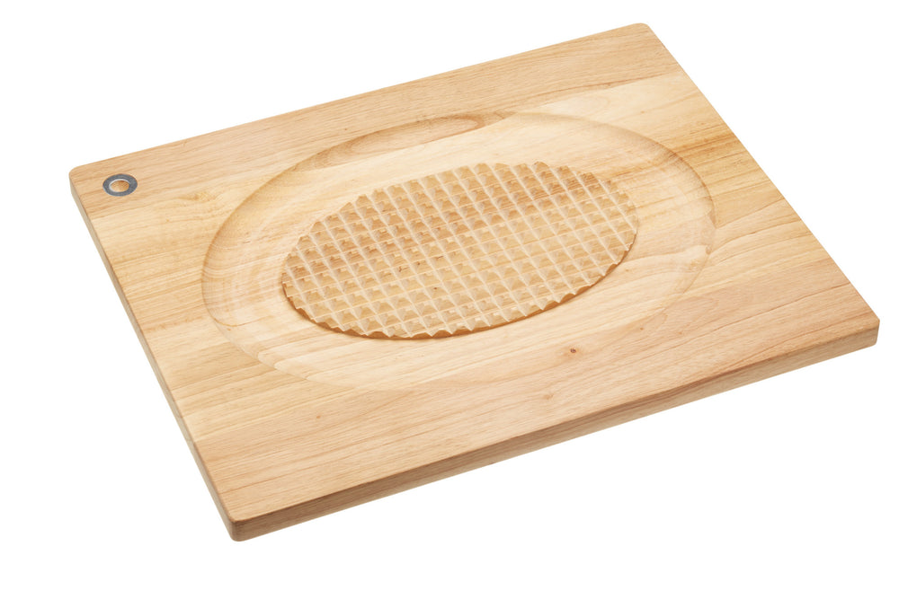 2pc Roasting Set with Large Non-Stick Roasting Tin & Rack and Wooden Studded Carving Board