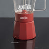 La Cafetière Verona Glass Espresso Maker - 6 Cup, Red image 8