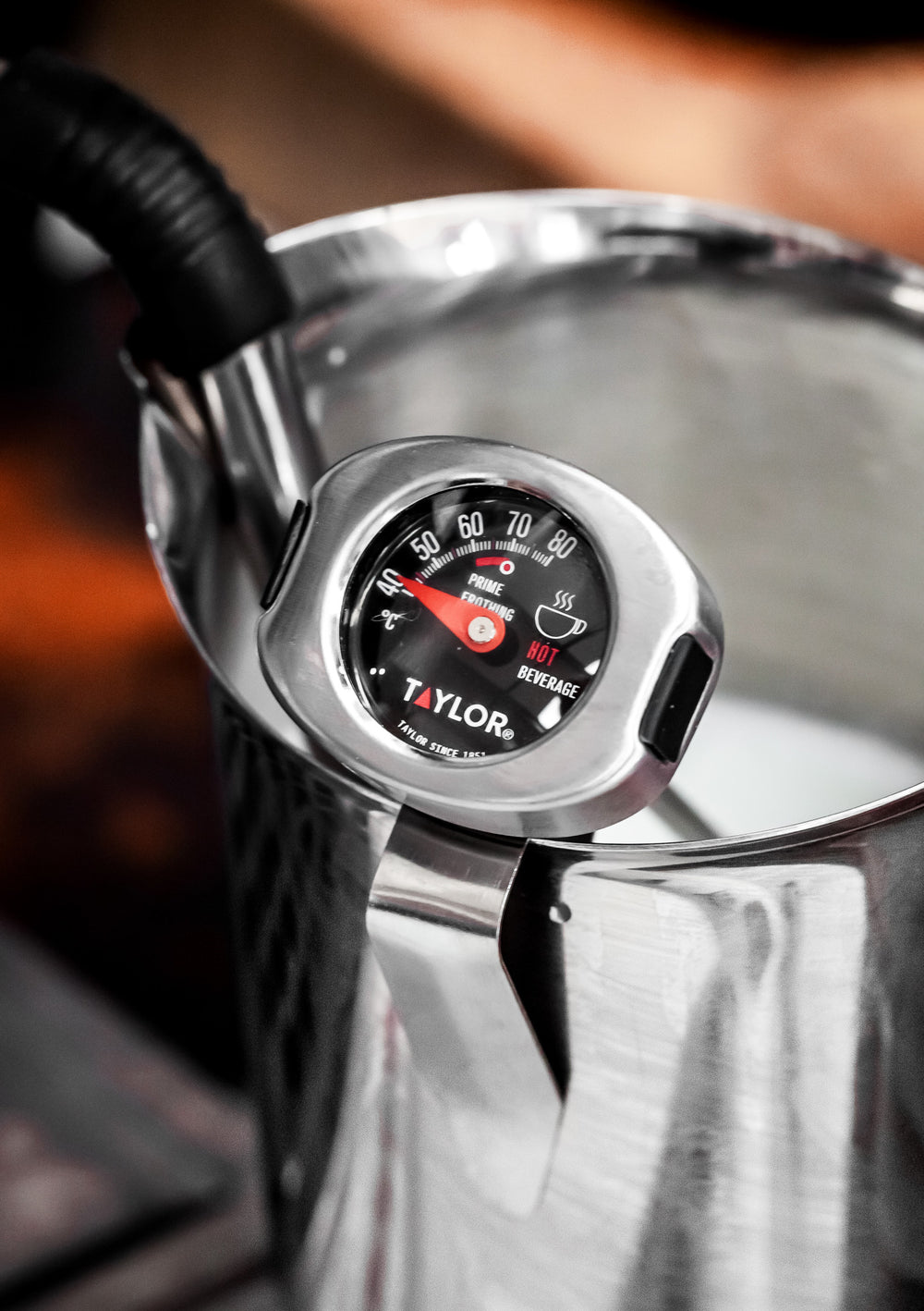 Taylor Pro Stainless Steel Milk Frothing Thermometer